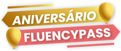 Logo aniversário da Fluencypass