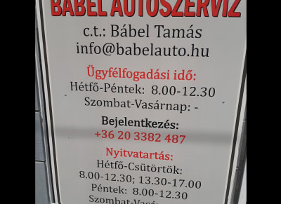 Bábel Autószervíz 