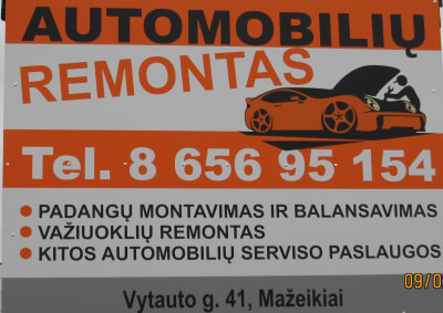 AUTOMOBILIŲ REMONTAS