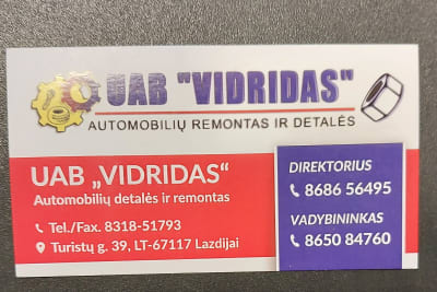 UAB"VIDRIDAS"