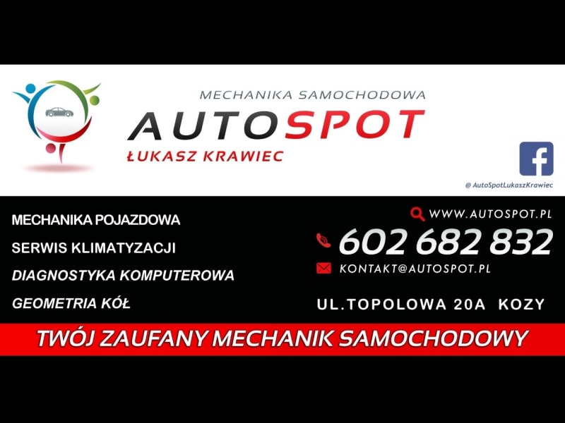 Warsztat mechaniki pojazdowej AUTOSPOT Łukasz Krawiec.