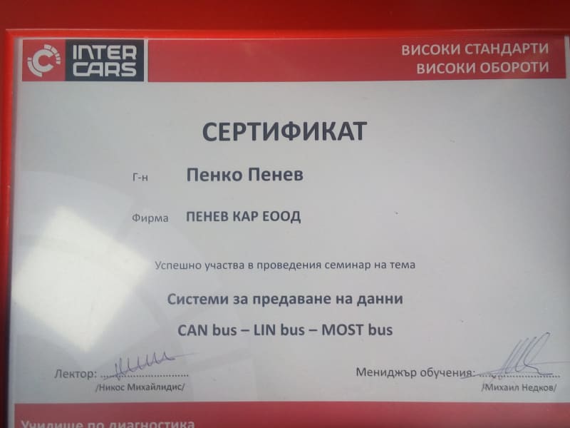 BOSCH CAR SERVICE -ПЕНЕВ КАР ЕООД