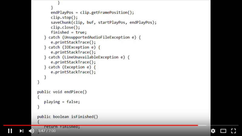 #1 Andreja Andric: Sound/noise programming in Java