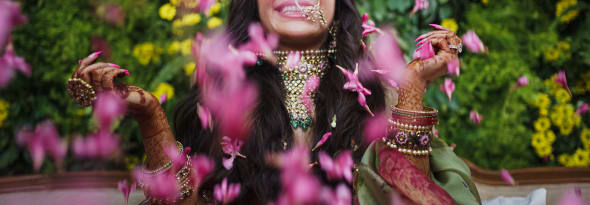 Breezing Through The Summer Orchard - Flower Shower Mehendi