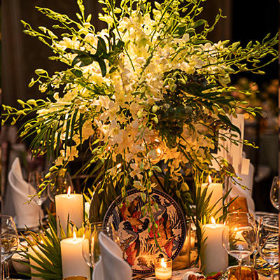 Floral Arrangement byShivan and Narresh on Table