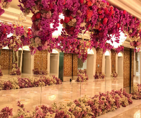 Floral Decor for Lower Lobby
