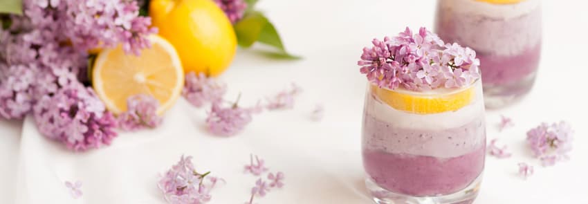 Lilac as Garnish