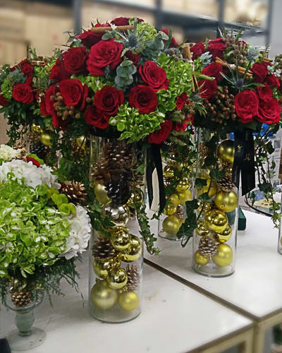 Flowers Arranged With Ornaments