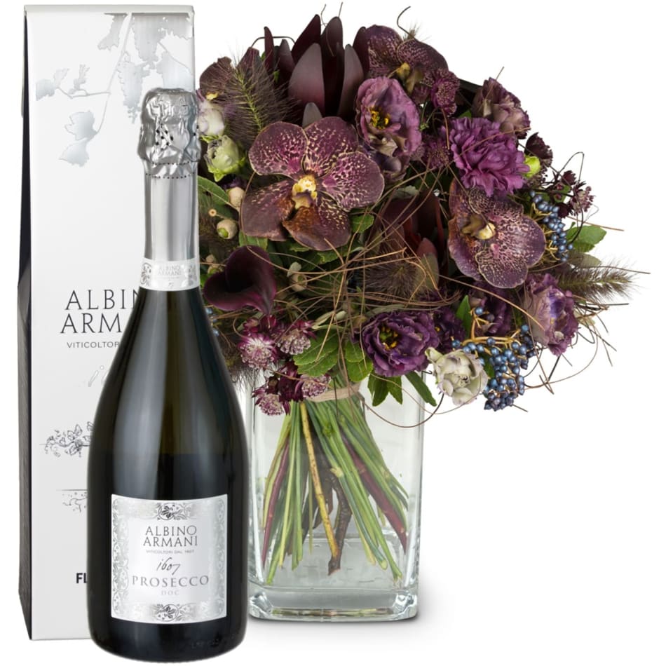 Mystical Beauty with Prosecco Albino Armani DOC 75cl : Order Flowers Online  | Interflora India