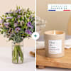 Blueberry bouquet and candle - Myrtille Online