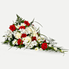 Classic funeral spray - red and white Online
