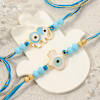 Gift Evil Eye Elephant And Humsa Rakhi Hamper