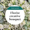 Florist creative bouquet - White with chocolates Online