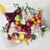 Gift Fresh Flowers & Fruits Hamper