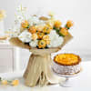 Golden Blooms And Mango Delight Gift Combo Online