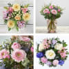 Gift Handcrafted Pastel Bouquet in a Vase.