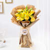 Love You Dad Yellow Rose And Lilly Bouquet Online