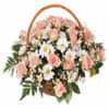 Pink Roses Basket Online