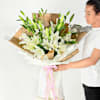 Pristine Lily Elegance Grand Bouquet Online
