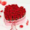 Gift Red Roses in Heart Shaped Gift Box (40 Stems)