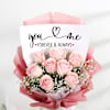 Gift Romantic Blooms And Decadent Cake Duo