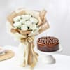 Serene Bouquet And Chocolate Burst Combo Online