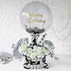Gift Silver Savvy Birthday Arrangement
