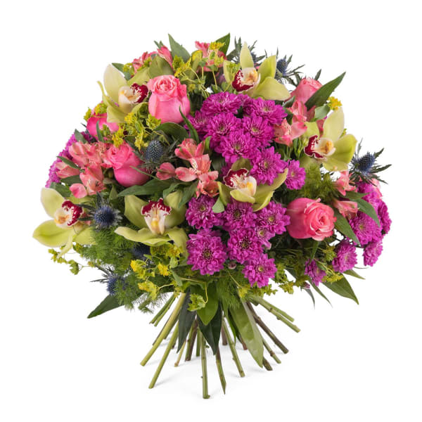 Bouquet with Roses and Orchids