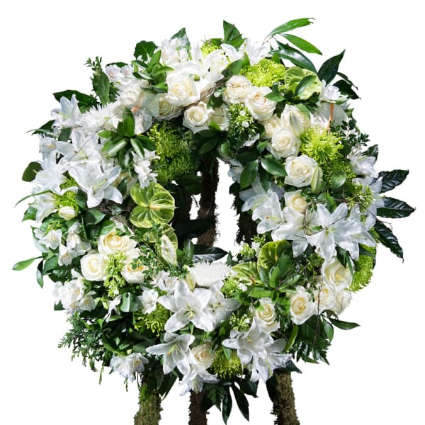 Classic white wreath