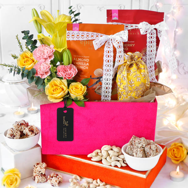 Festive Gala Gift Hamper Order Flowers Online Interflora India