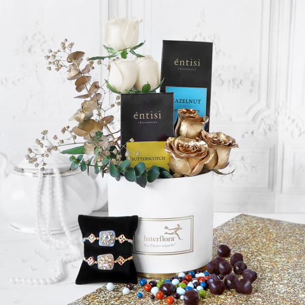 Golden Gratitude Rakhi Hamper