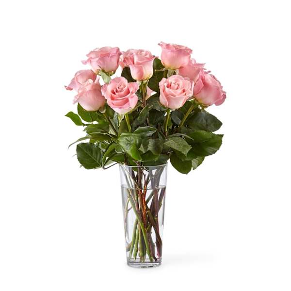 Long Stem Pink Rose Bouquet