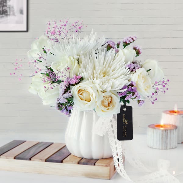 Soulful Blooms in Vase