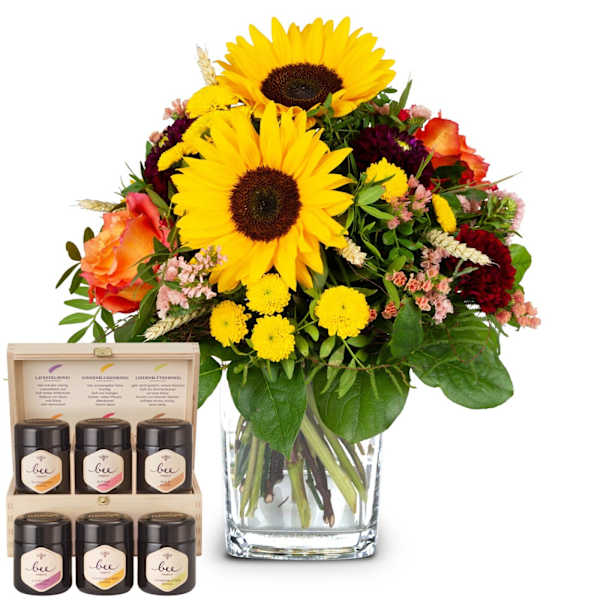 Top of Summer with Bee-Family honey gift set