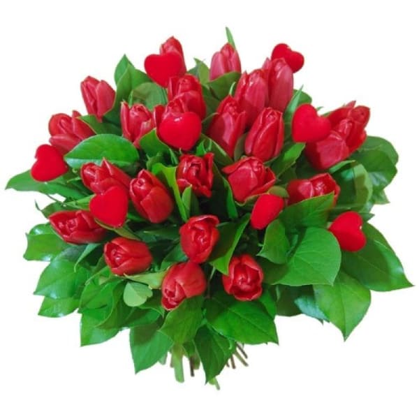 Tulips in love bouquet Order Flowers Online Interflora India ID1356273