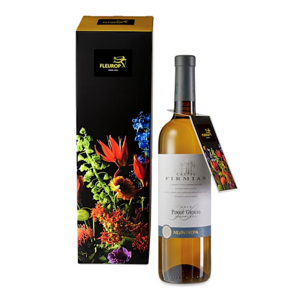 White Wine. Only with flowers.