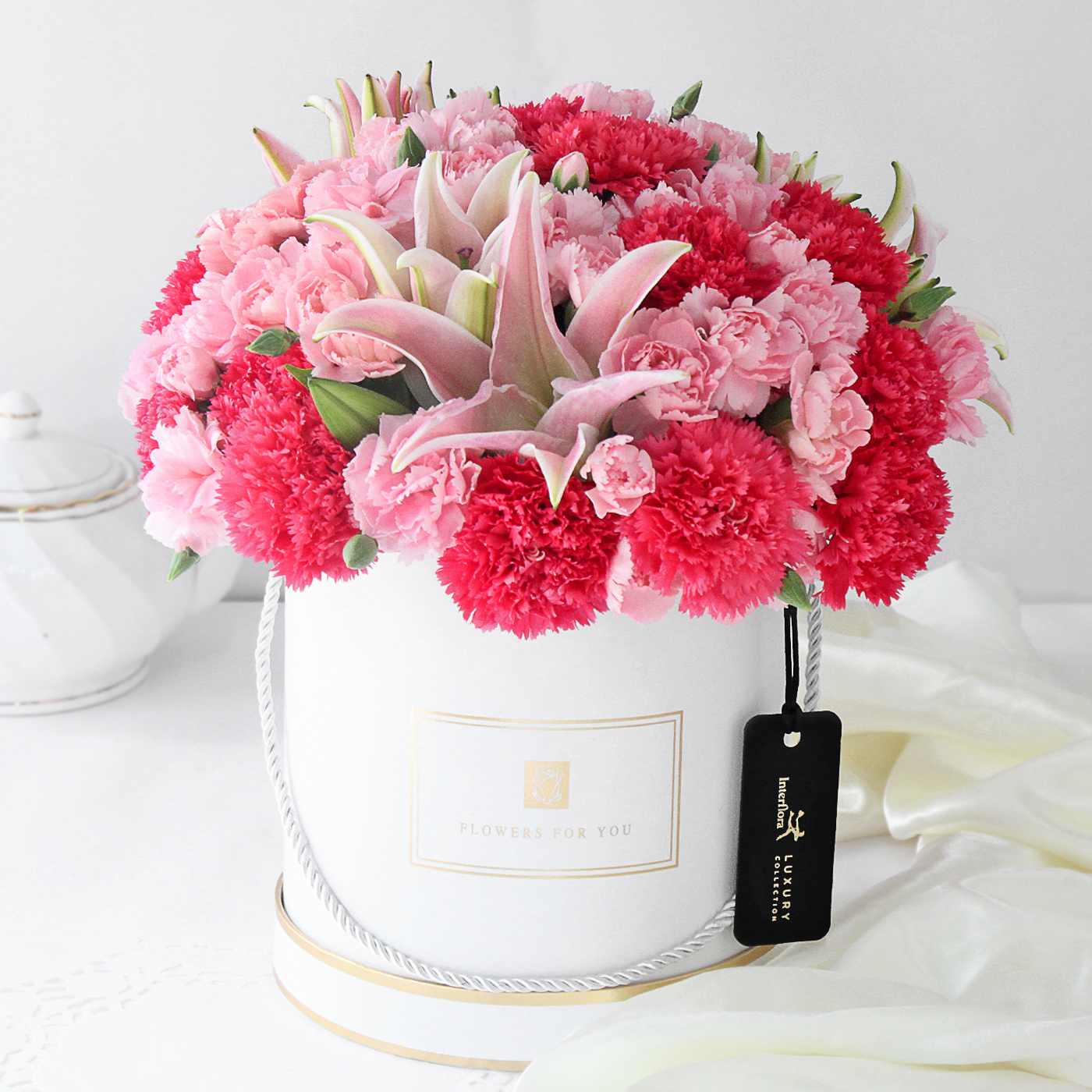 Pink Carnation Box for Mother's Day