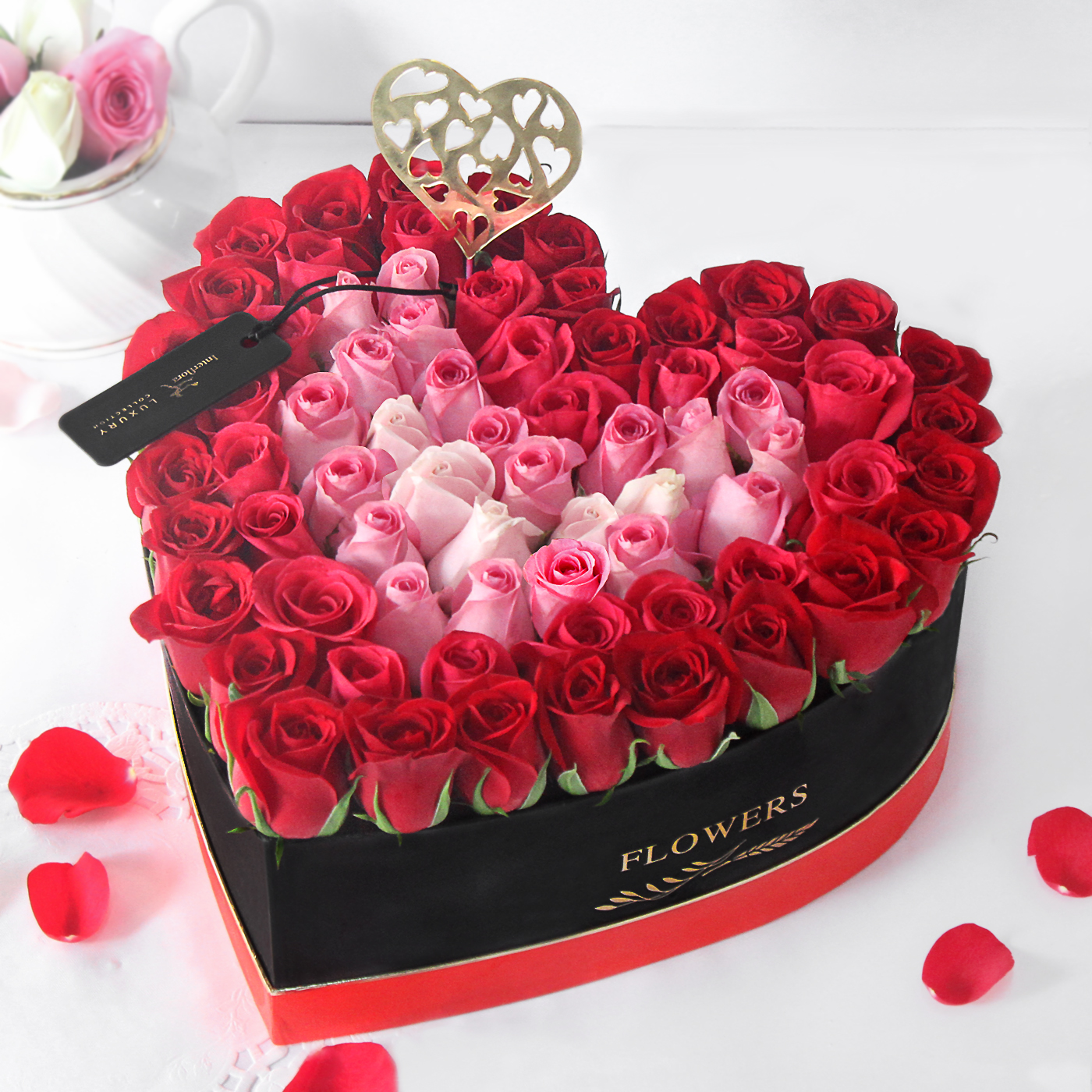 Heart Shape Roses for Mother's Day
