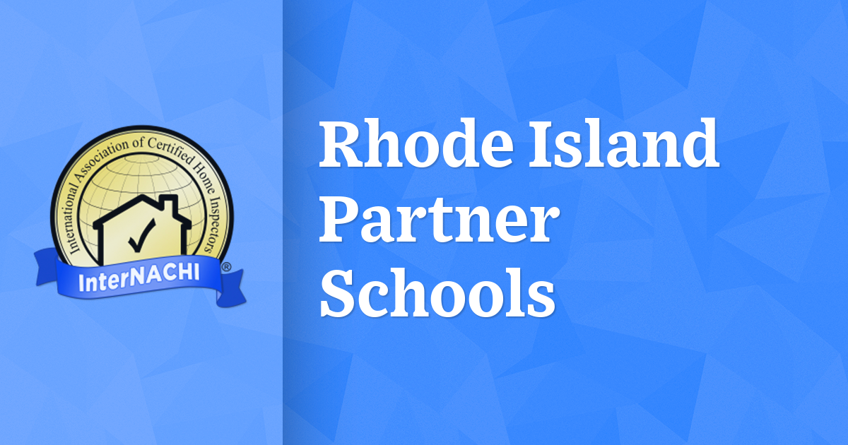 Rhode Island Partner Schools InterNACHI®