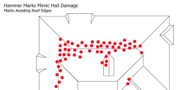 Hammer Marks Avoid the Edge of the Roof