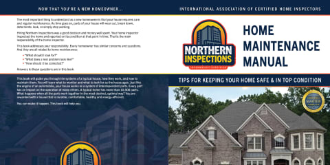 Custom Home Maintenance Book for Northern Inspections