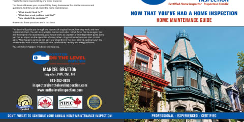 Custom Home Maintenance Book for On The Level Inspection
