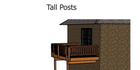 Tall Deck Posts