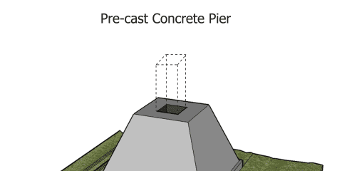 Pre-cast Concrete Pier