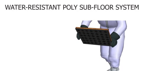 Water-Resistant Poly Sub-Floor System
