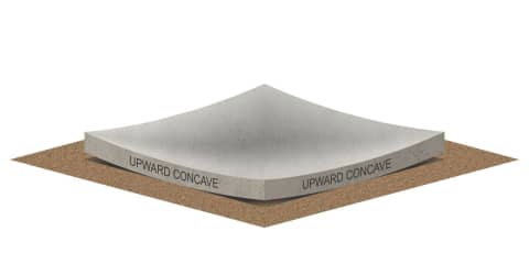 Slab Curl Upward