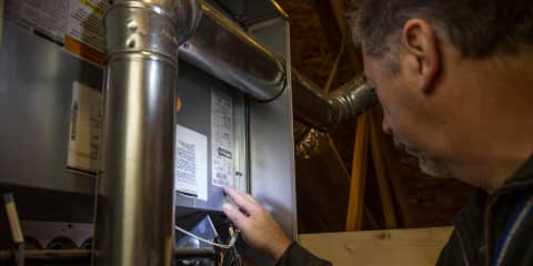 Attic Furnace Inspection