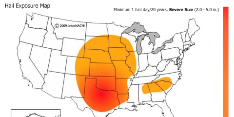Hail Exposure Map