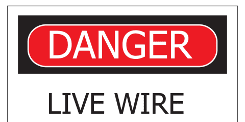Danger Live Wire Overhead