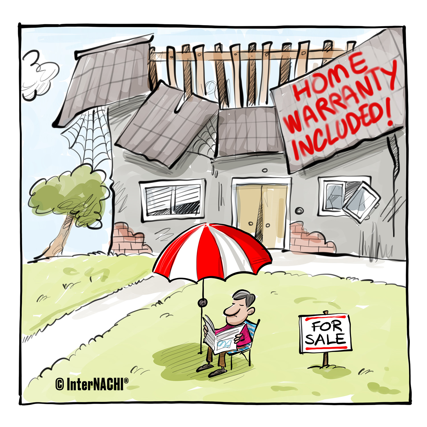 A Home Warranty Included Cartoon